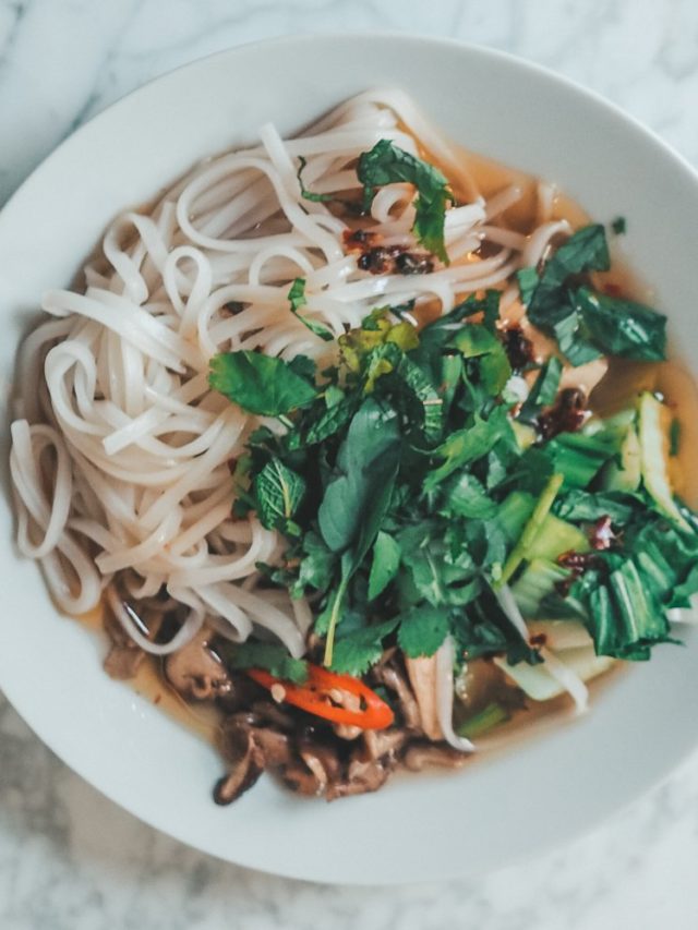 Vegan and gluten free Vietnamese pho