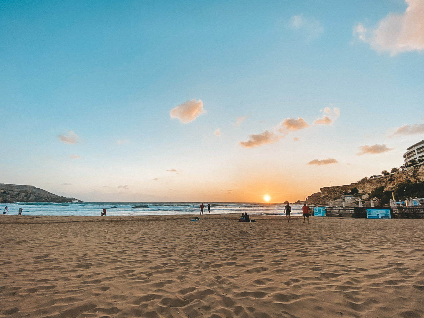 Golden Bay in Malta