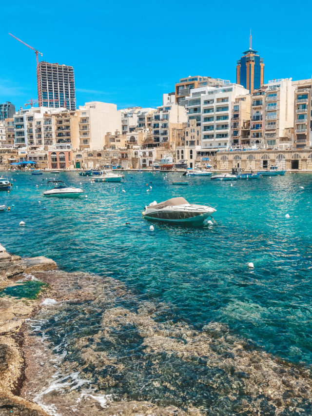 Spinola Bay in St Julian's Malta