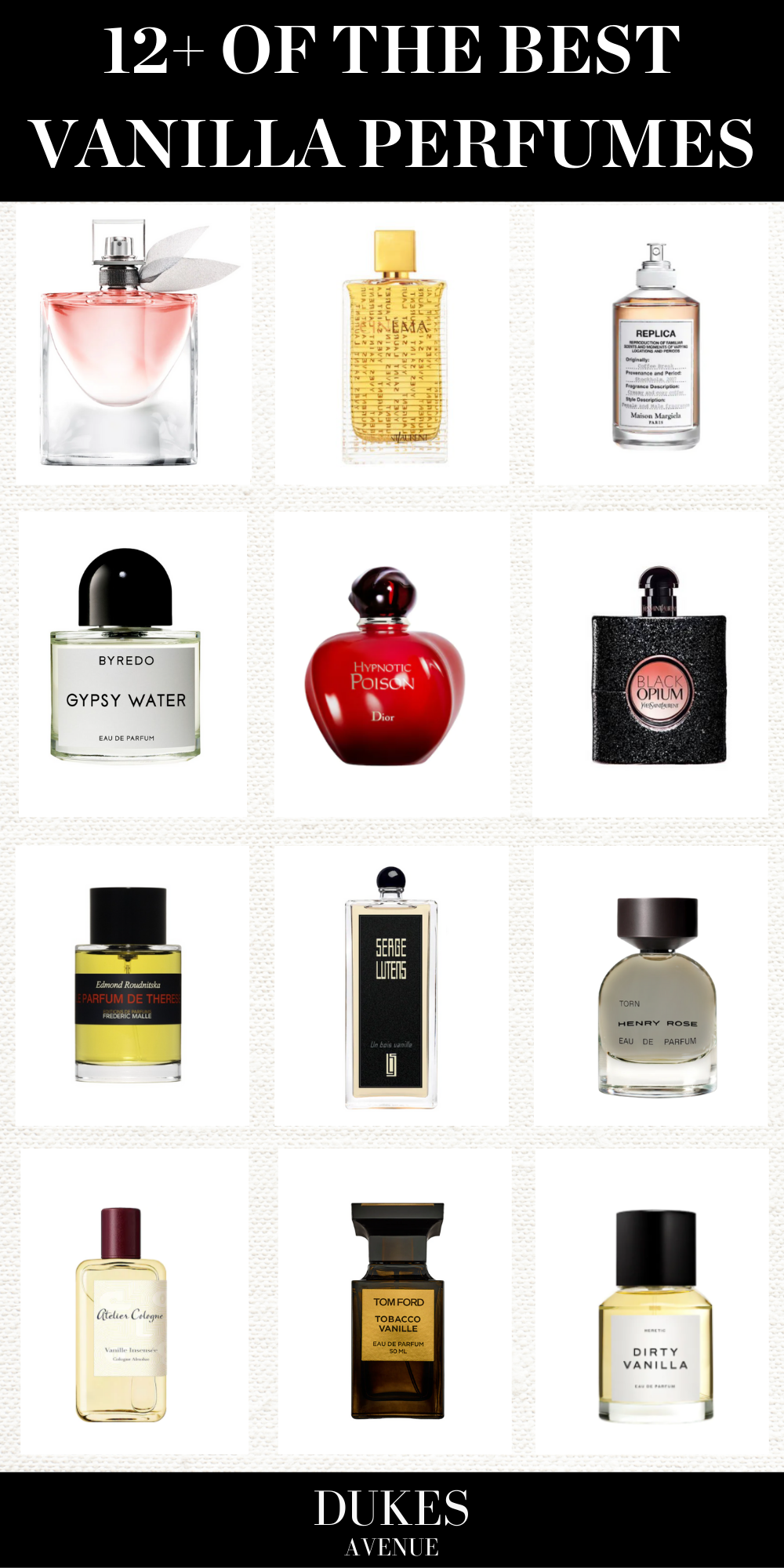 BEST VANILLA PERFUMES 