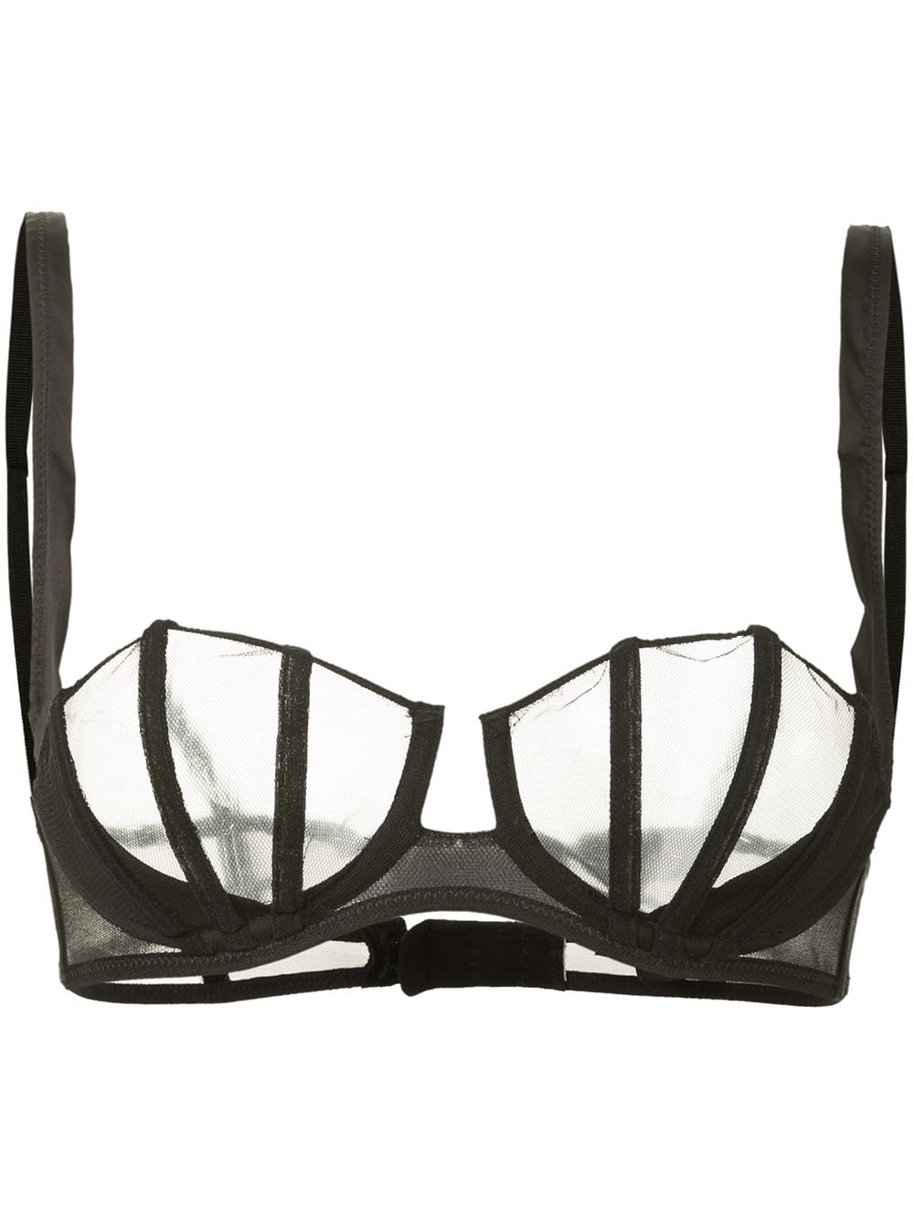 Kiki-de-Montparnasse sheer demi bra