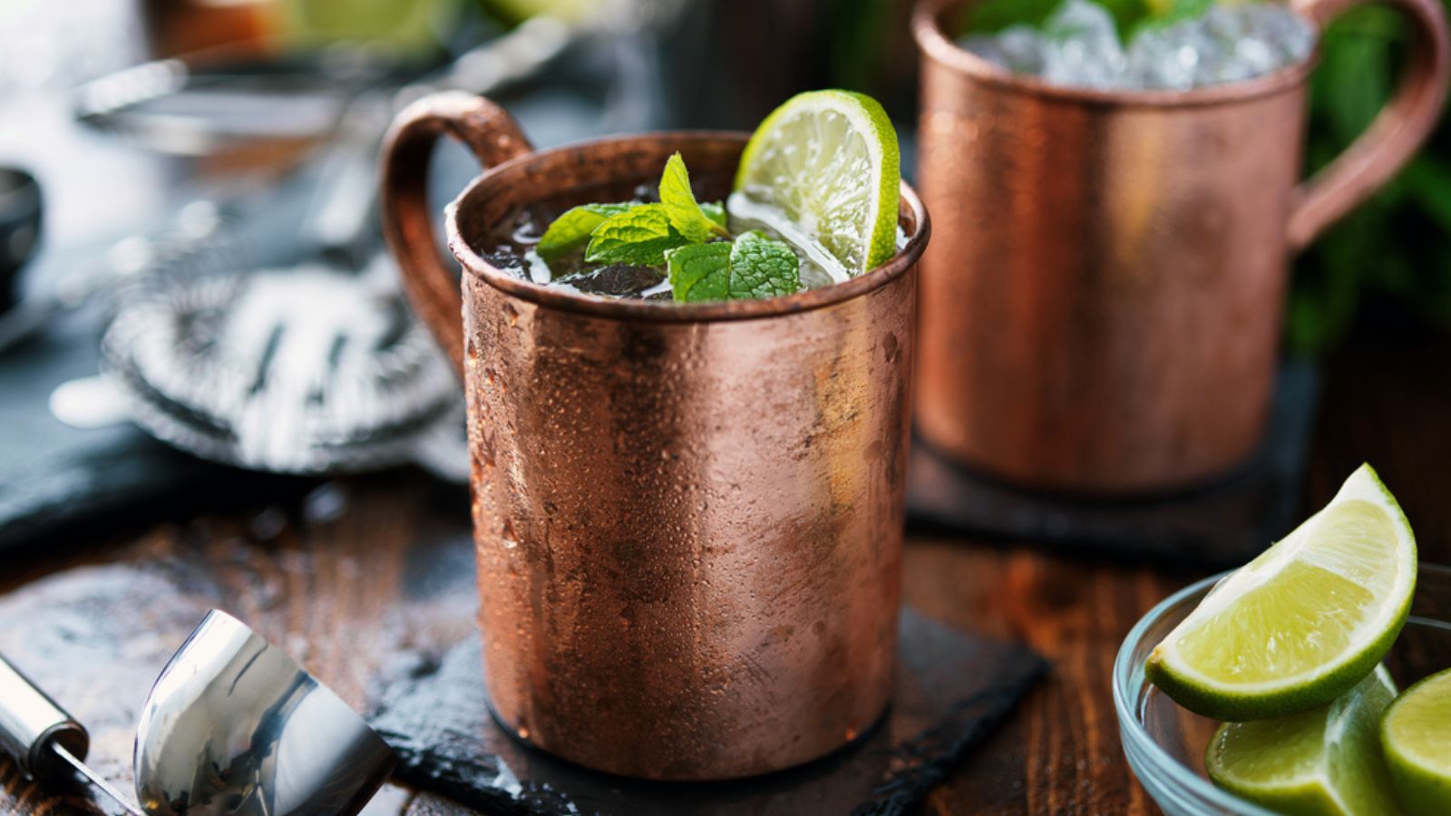 Moscow mule cocktails