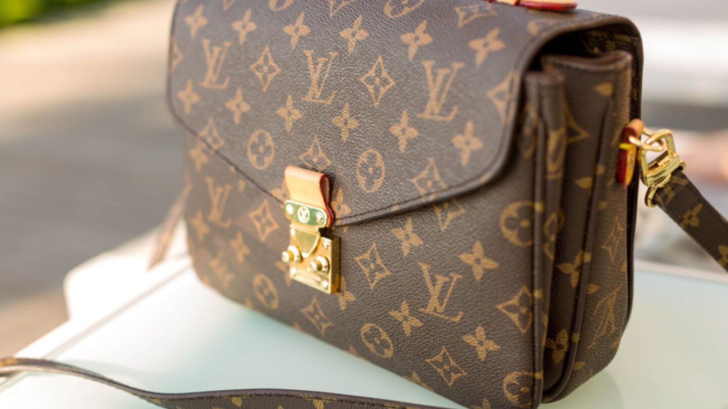 Close up of Louis Vuitton bag