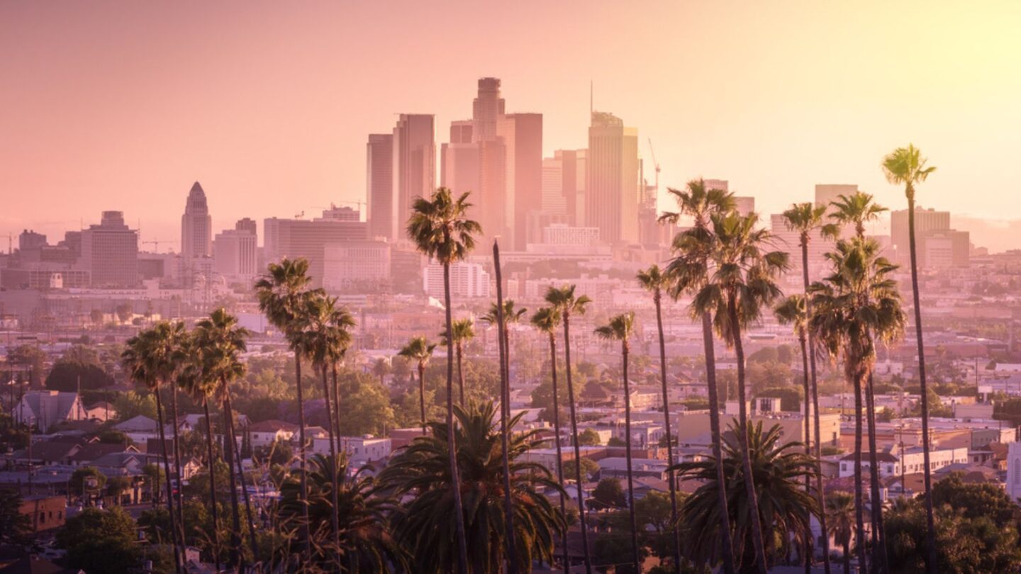 Sunset overlooking Los Angeles